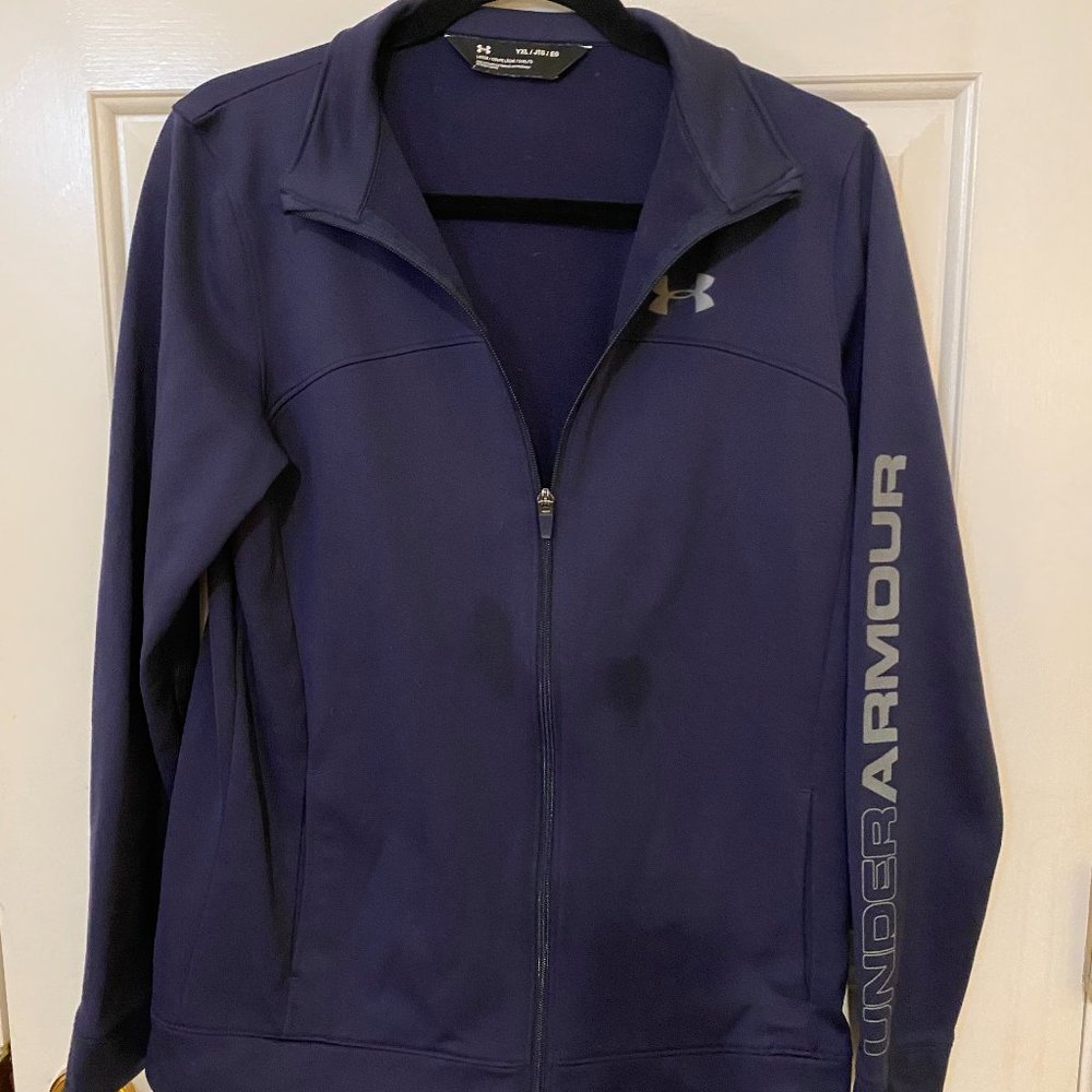 Under Armour Youth Blue Nylon Jacket_Size YXL